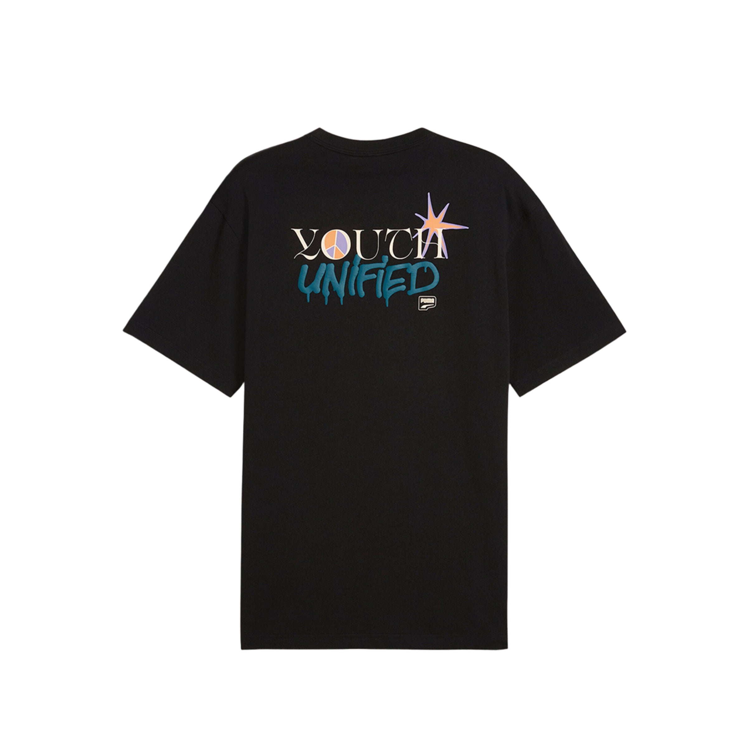 Puma T-Shirt Downtown Graphic Print Black